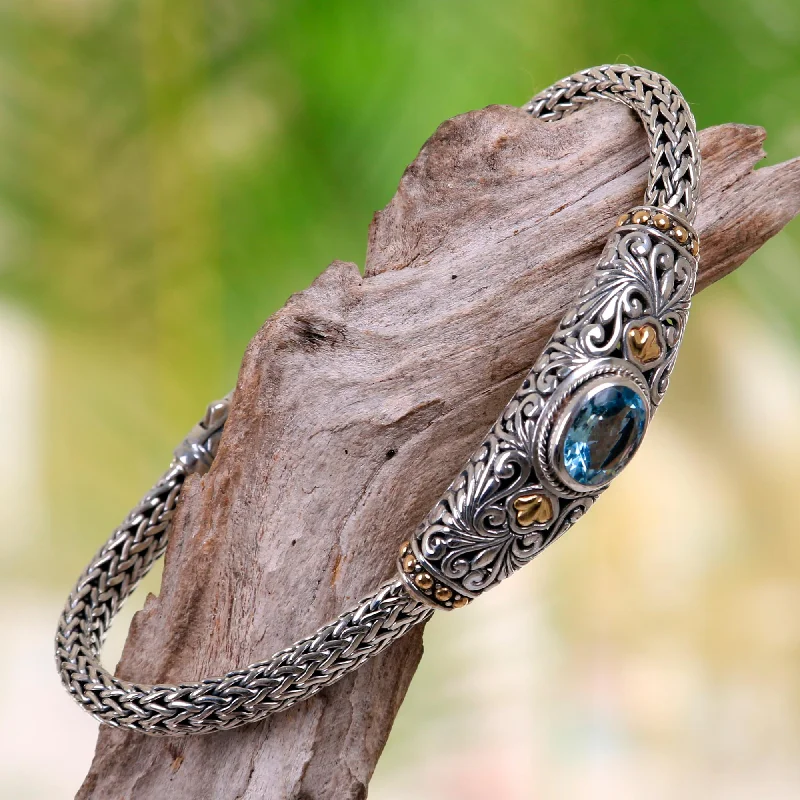 eco-friendly bracelet -Bedugul Garden Sterling Silver Bracelet