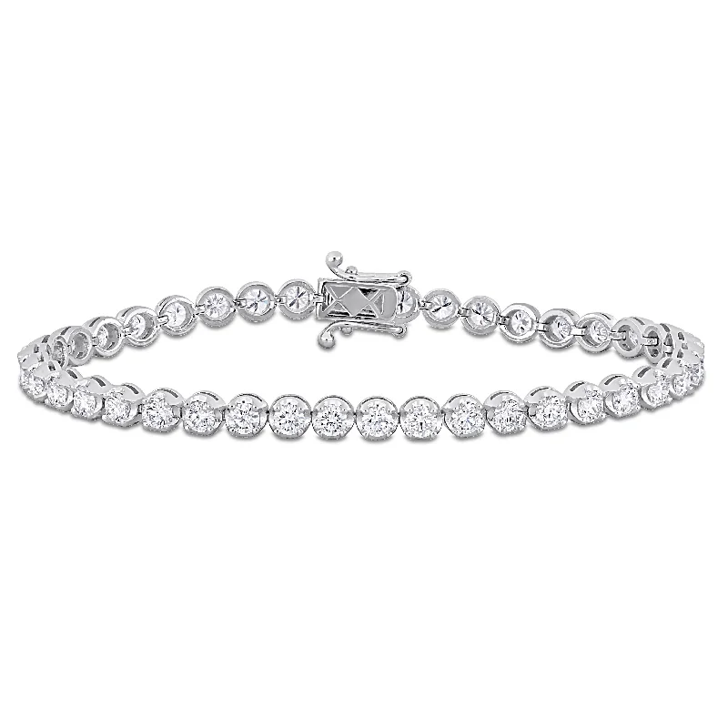 minimalist bracelet for women -Created Forever 4 1/5 CT TW Lab Grown Diamond Bracelet 14k White Gold