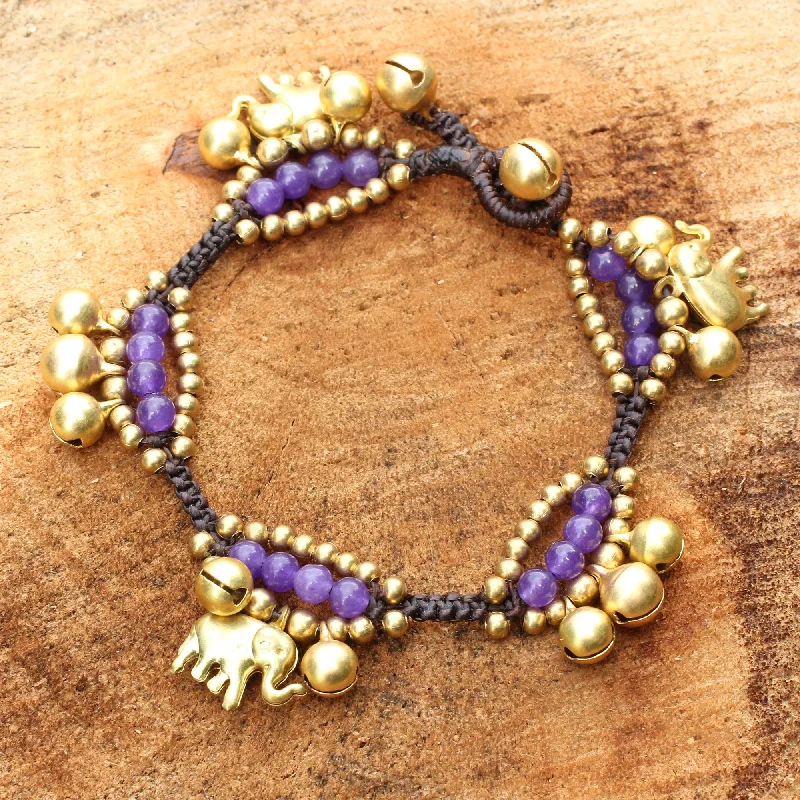 boho style bracelet -Fortune's Melody Brass Beaded Bracelet