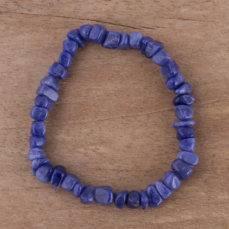 yoga bracelet for women -Natures's Harmony Sodalite Beaded Bracelet