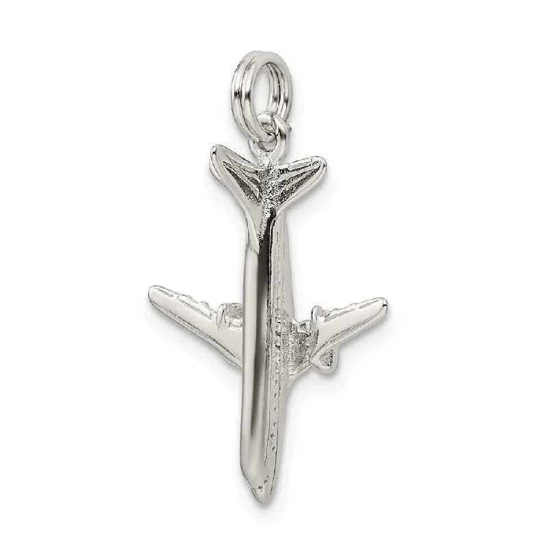 tree of life necklace for women -Diamond2Deal 925 Sterling Silver Airplane Charm