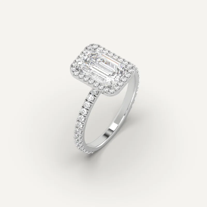 fashion ring for women -3 carat Emerald Cut Diamond Ring