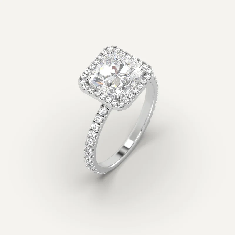 promise ring for girlfriend -3 carat Radiant Cut Diamond Ring