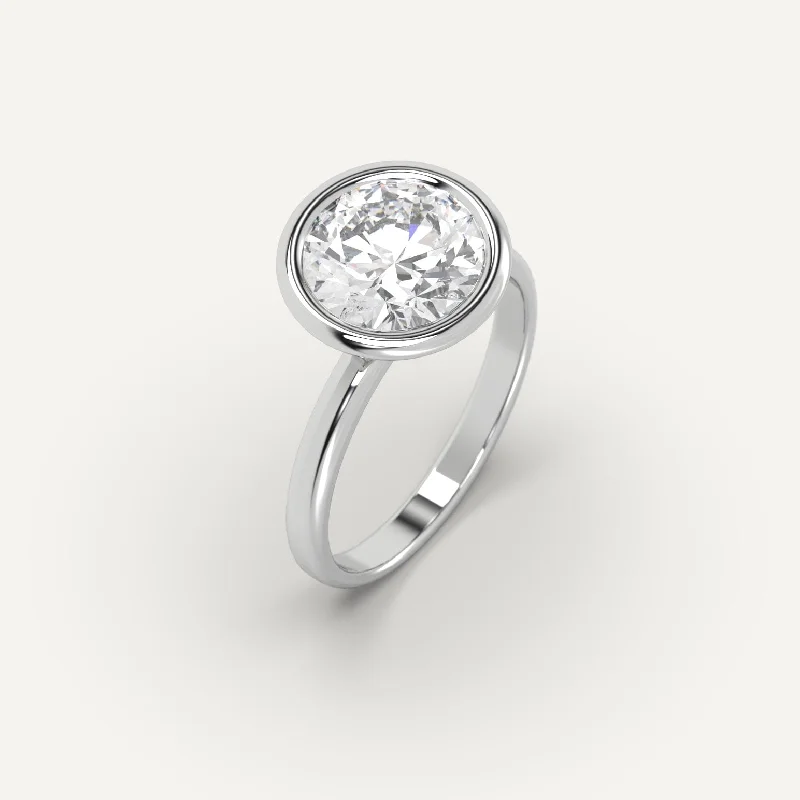 graduation ring for girls -3 carat Round Cut Diamond Ring