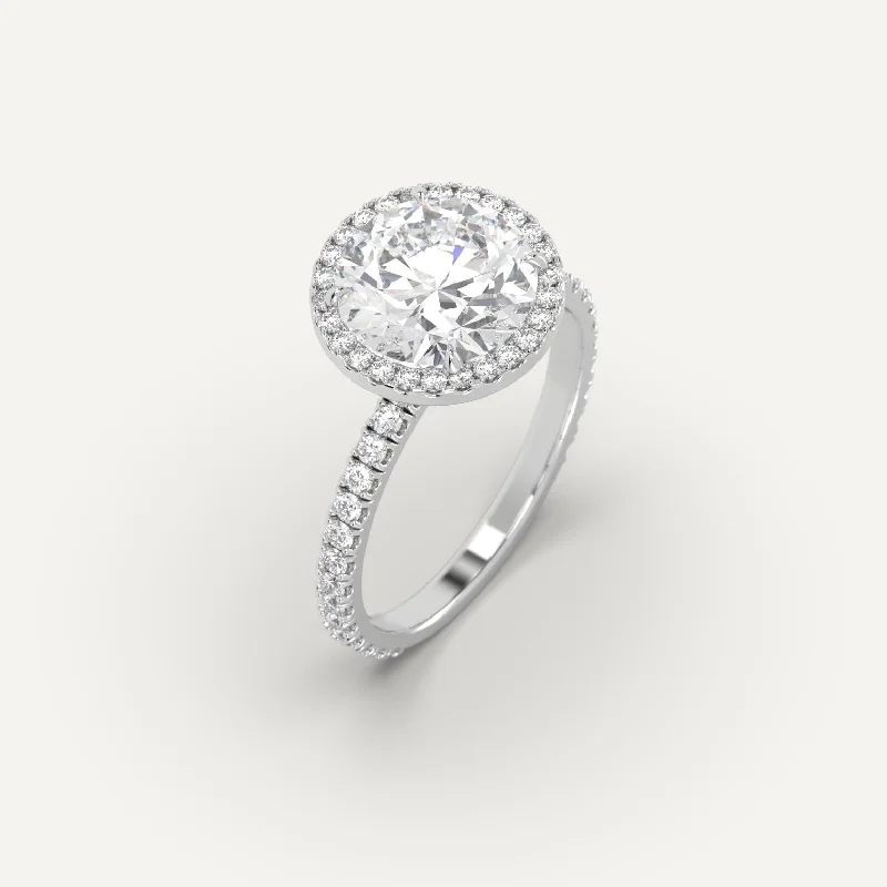 infinity ring for couples -3 carat Round Cut Diamond Ring