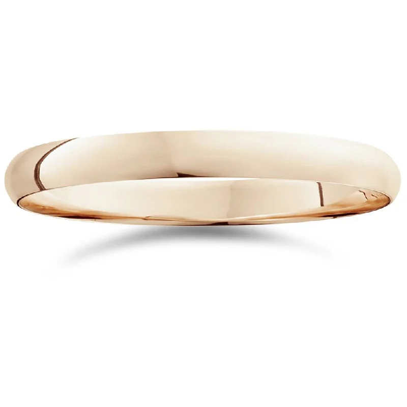 bar band ring for women -3mm Plain Band 14K Rose Gold Size Selectable