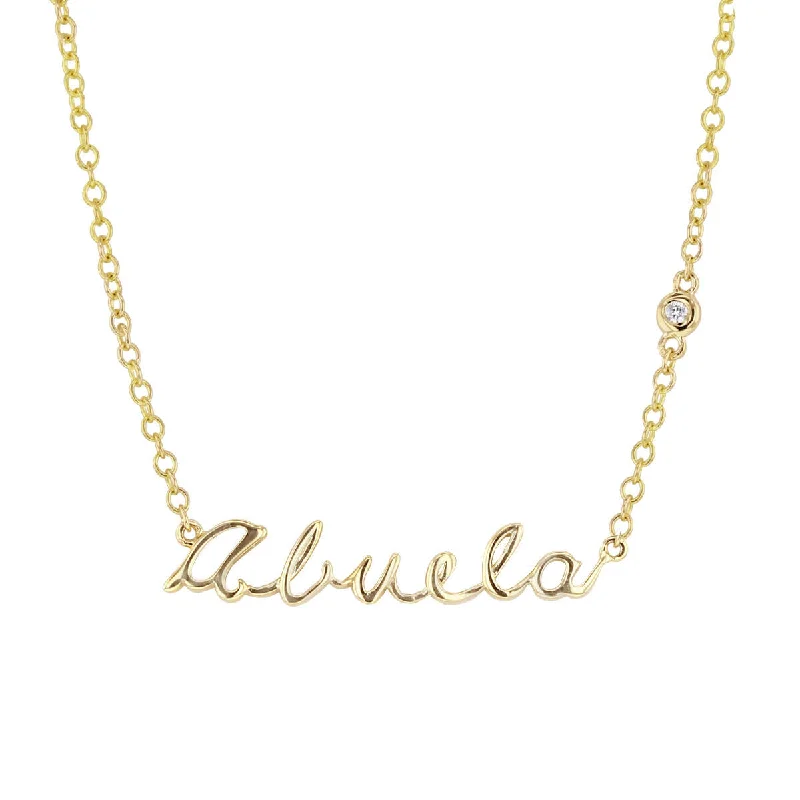 luxury gold necklace for special occasions -Abuela Diamond Necklace