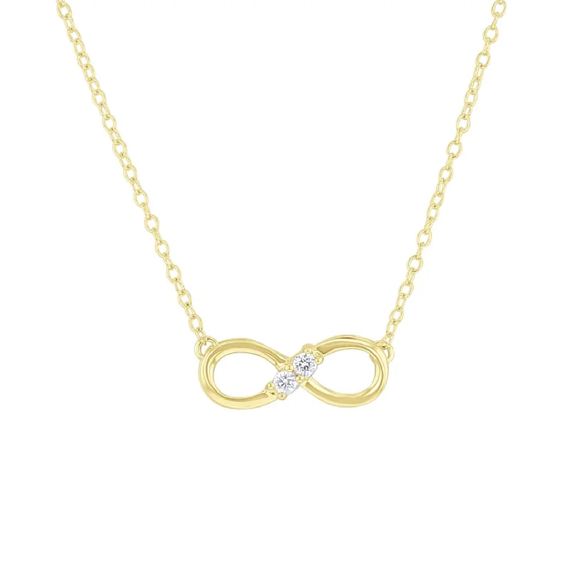 teardrop necklace for women -Always & Forever Infinity Diamond Necklace