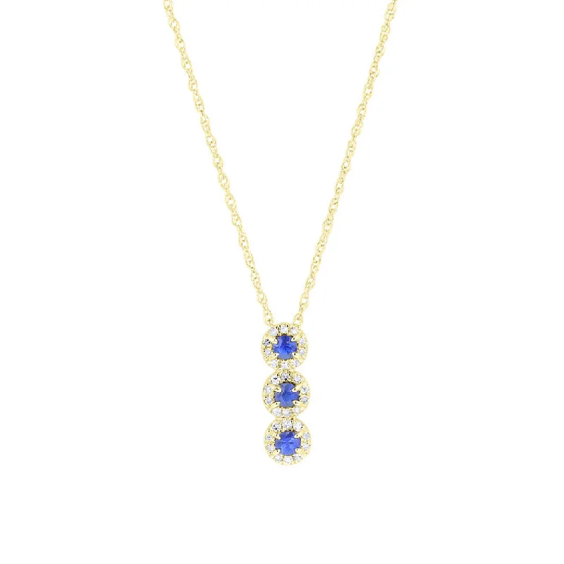 statement necklace for women -Aoki Sapphire and Diamond Necklace