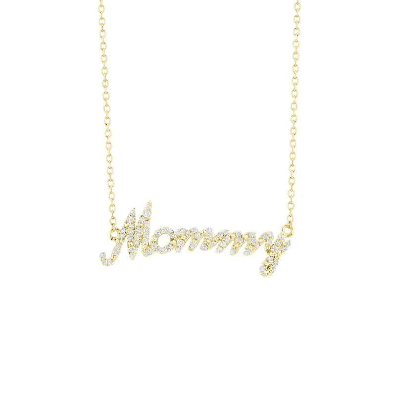 zodiac constellation necklace for women -Classic Mommy Diamond Necklace