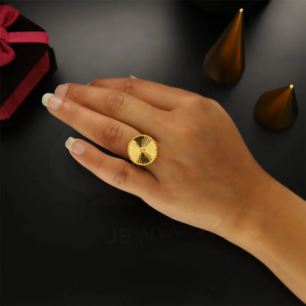 signet ring for men -Gold Sunbeam Ring 21KT - FKJRN21KM5154