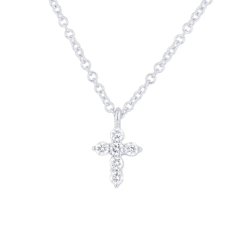 men’s cross pendant necklace -Holy Diamond Cross Necklace 1/10ct