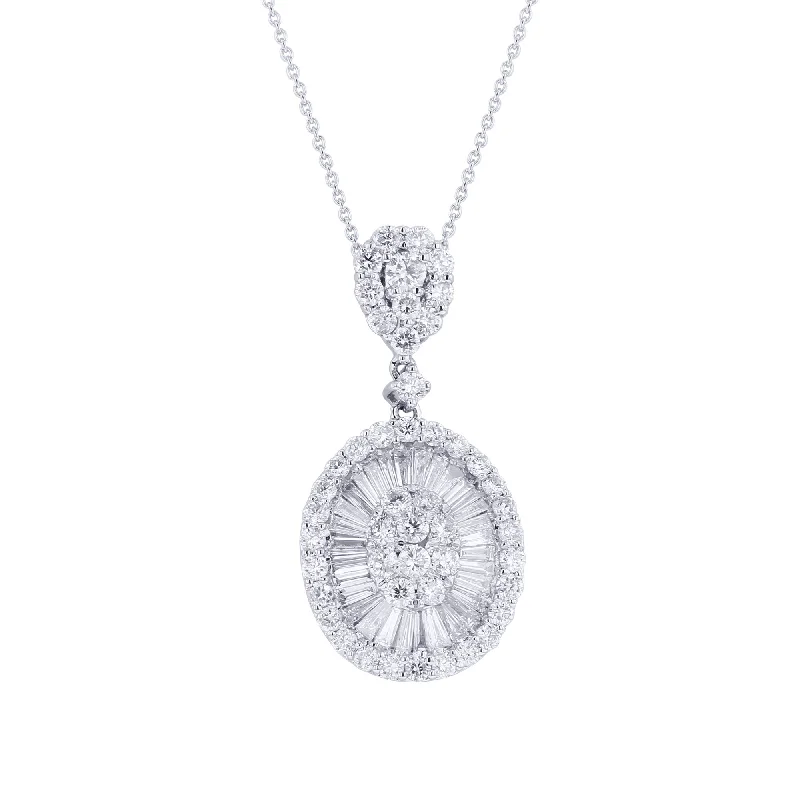 men’s cross pendant necklace -Lark Diamond Drop Necklace