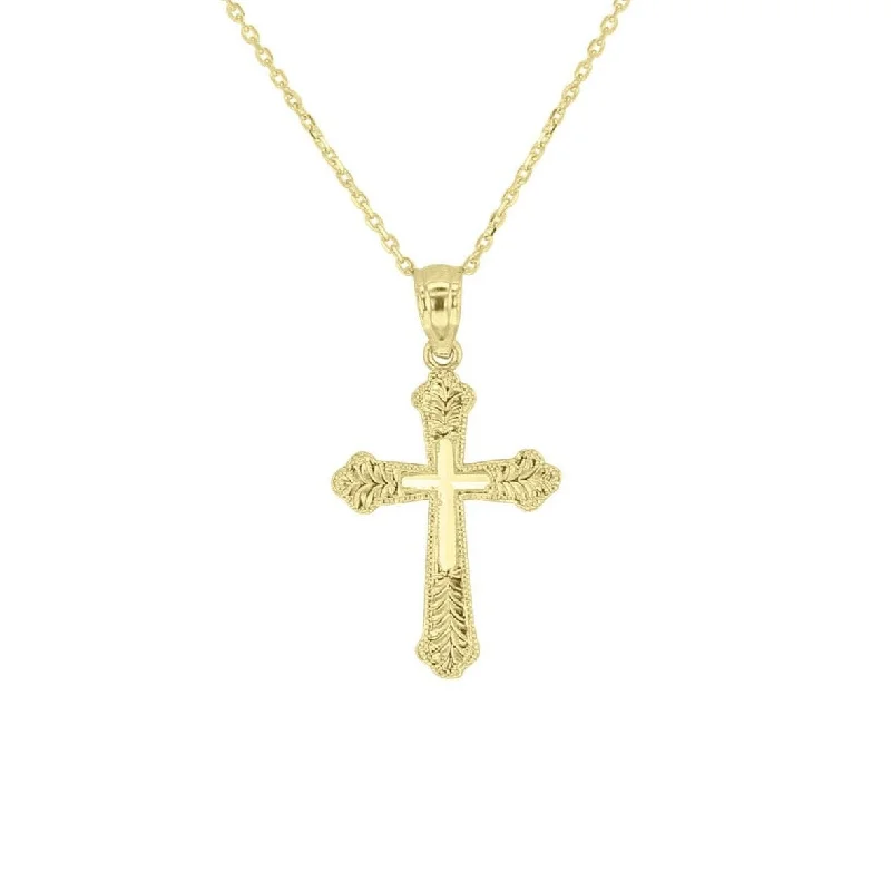 matching couple necklaces -Petite Sacred Gold Cross Necklace