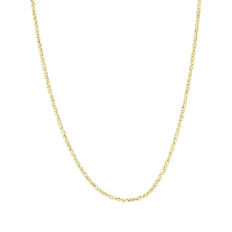 gold pendant necklace for women -Ranger 1.9mm Gold Wheat Chain Necklace 20“