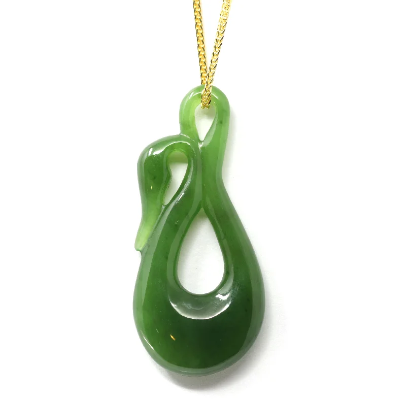 luxury diamond necklace for special occasions -RealJade® "LOVE Swan" Necklace – Represents Harmonious Relationships, Natural Nephrite Jade Swan Necklace