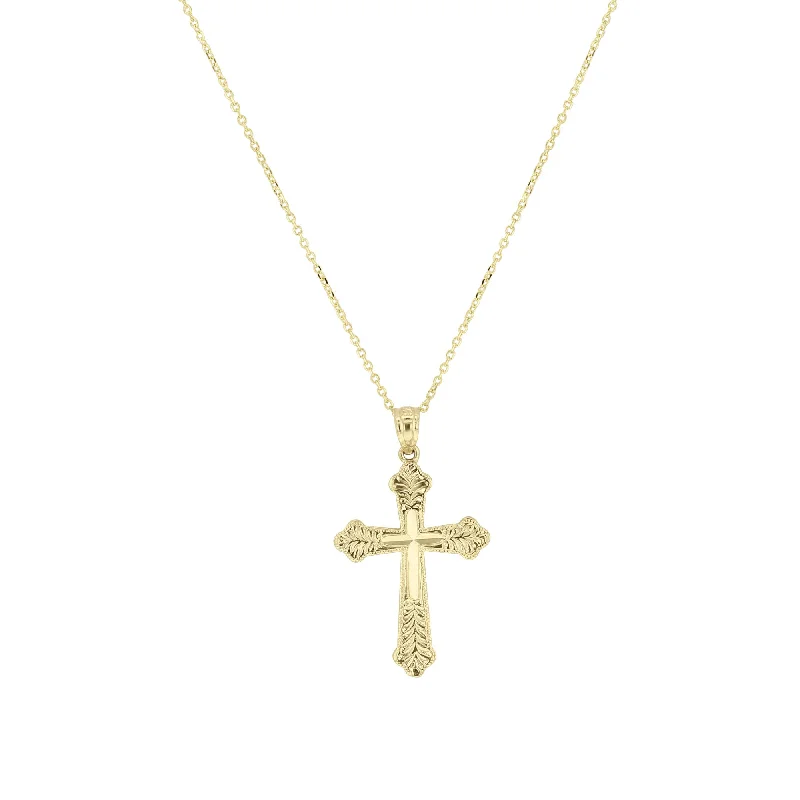 delicate gold chain necklace -Sacred Gold Cross Necklace