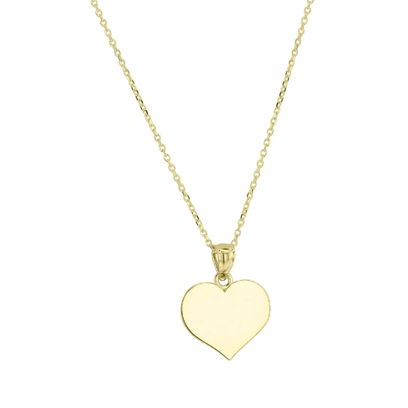 locket necklace for photos -Simple Heart Necklace