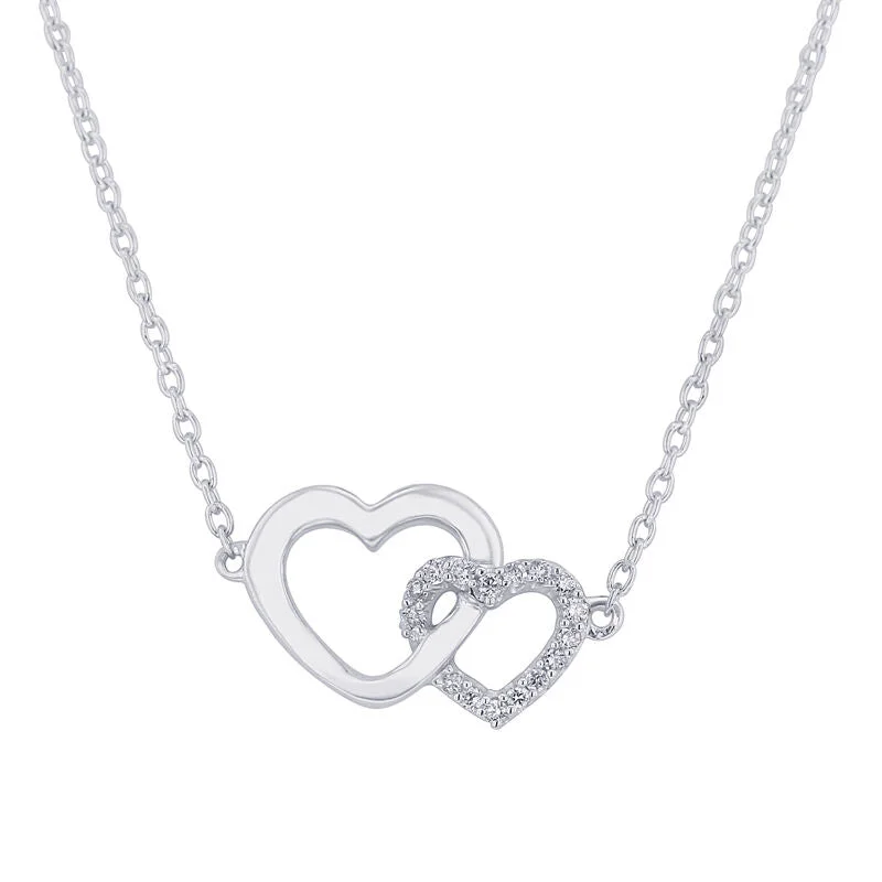 dainty cross necklace for women -You and Me Diamond Necklace