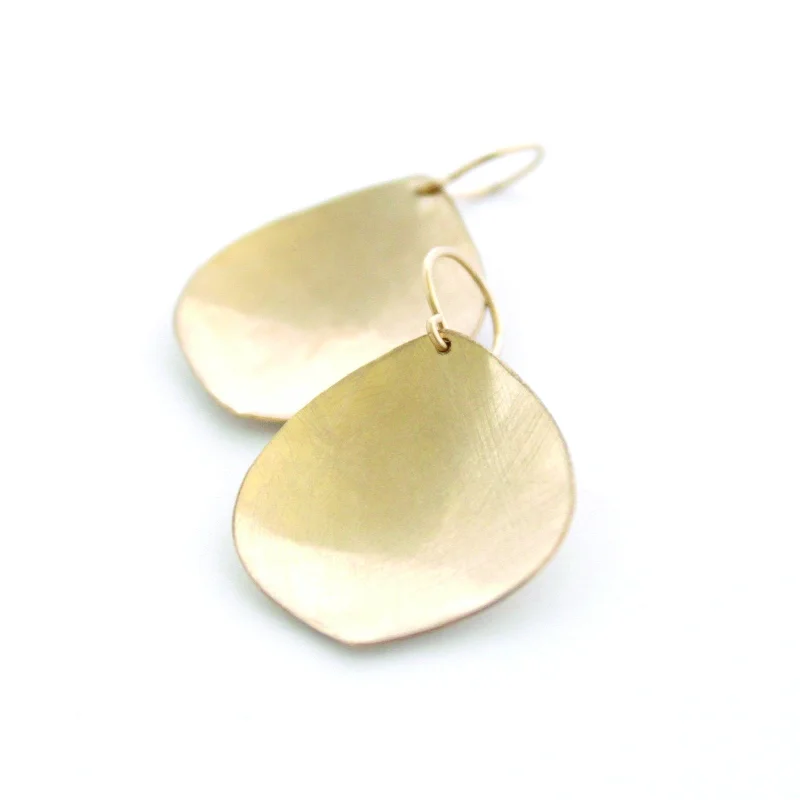 Large gold earrings for bold statements -In Between earrings