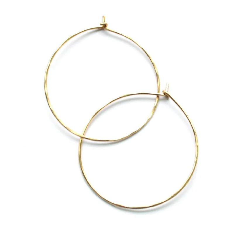 Oval shaped earrings for sophisticated style -Plain and Simple Hoops