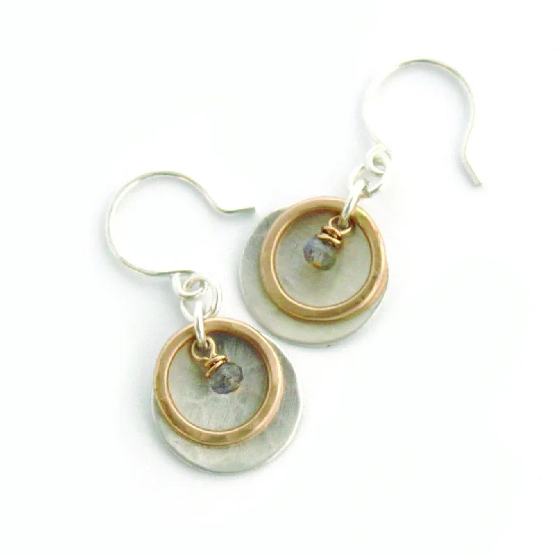 Organic design earrings for nature lovers -Tea Time earrings