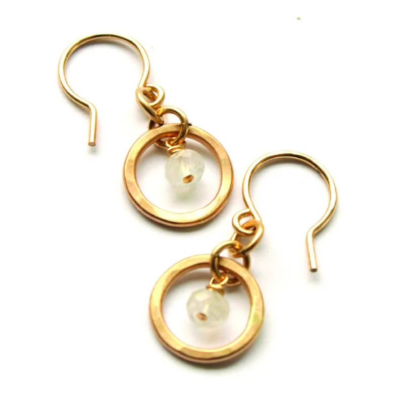 Small gold earrings for subtle elegance -Tiny Treasure earrings