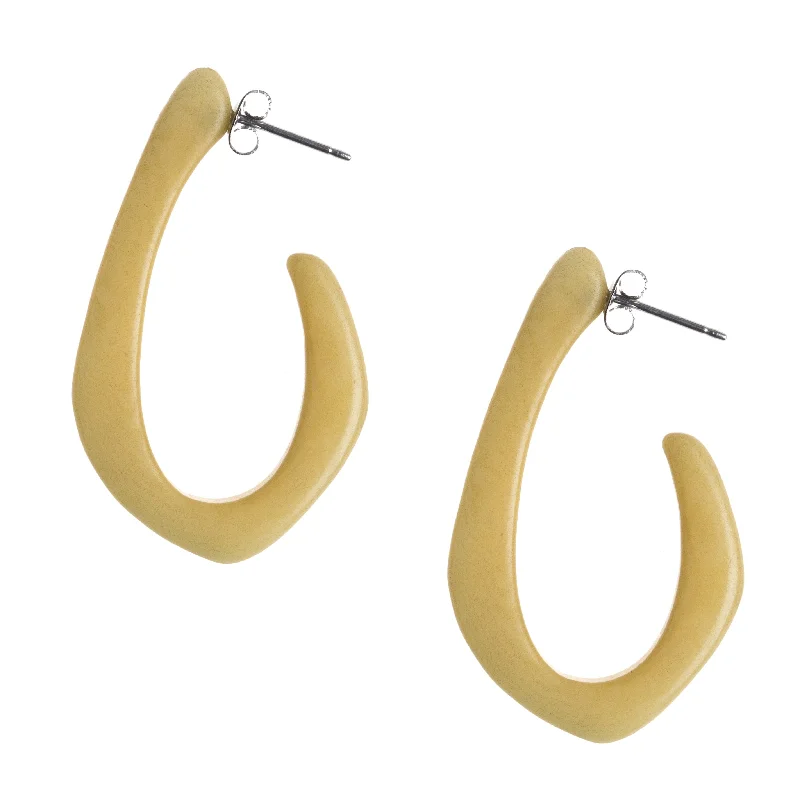 Elegant hoop earrings for classic looks -Elena Open Hoop Earrings