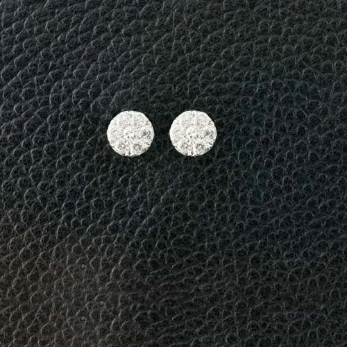 Ear jackets for trendy looks -Diamond Cluster Earrings