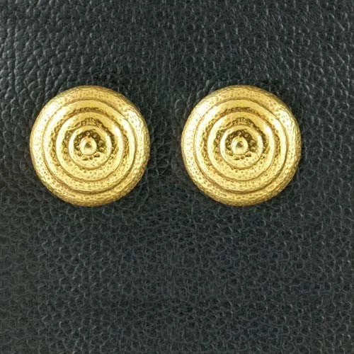 Geometric earrings for modern fashion -Retro Gold Earrings